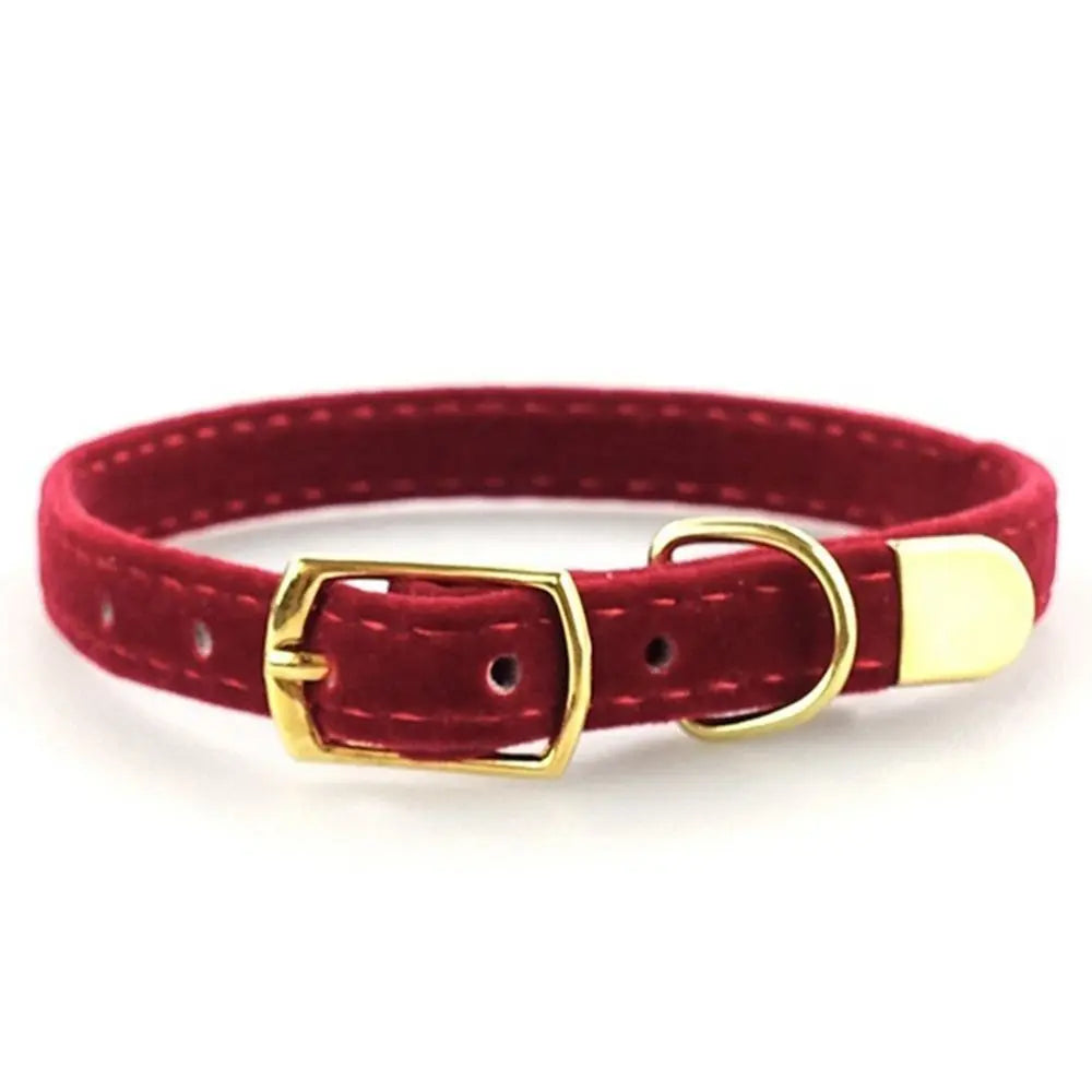 Cute Flocked Cloth Cat Collars Adjustable with Or Without a Bell Cat Tie Durable Pet Supplies Cat Dog