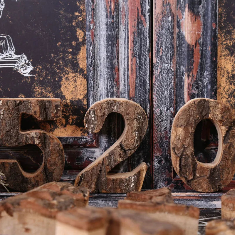 WonderNest Letras e Números de Madeira para Decoração DIY