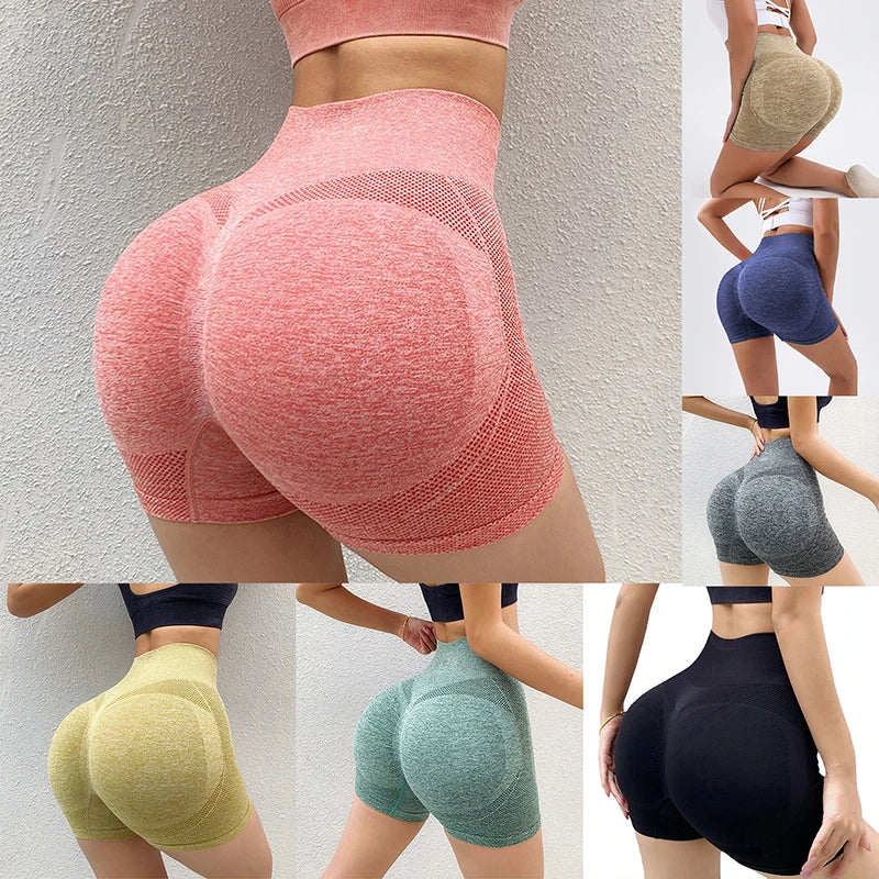 Shorts Esportivos Femininos Para Mulheres Novo Ciclismo Corrida Fitness Cintura Alta Push Up Shorts De Academia Leggings Roupas De Yoga Femininas