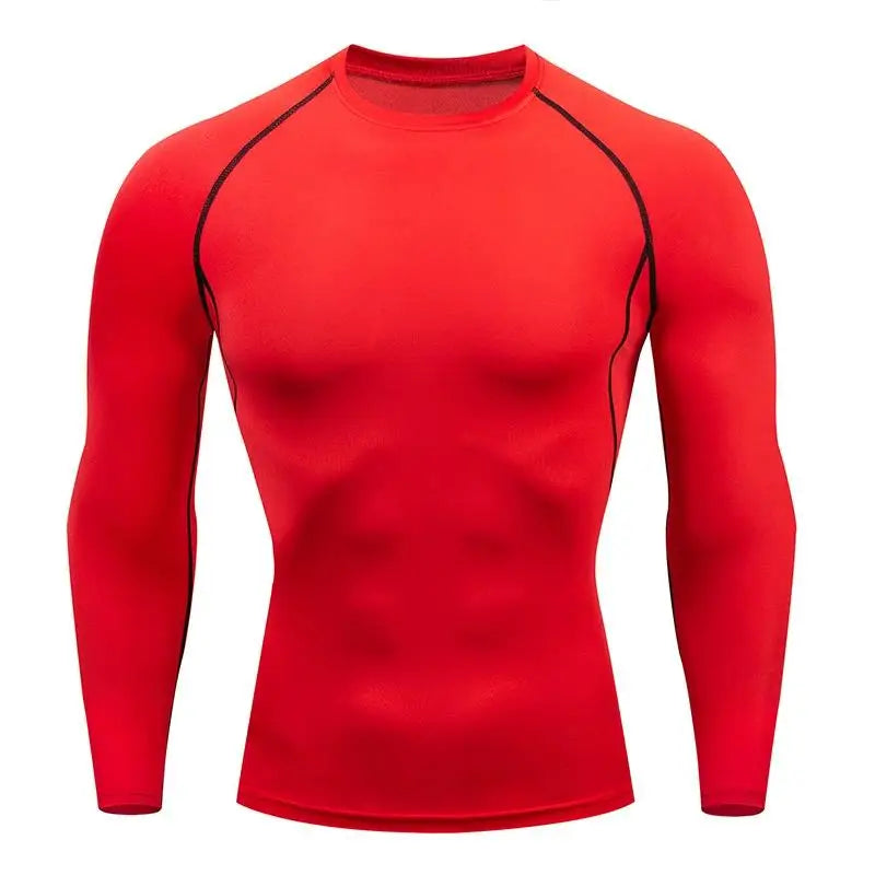 Camiseta Compressão Masculina Manga Longa — Corrida e Academia