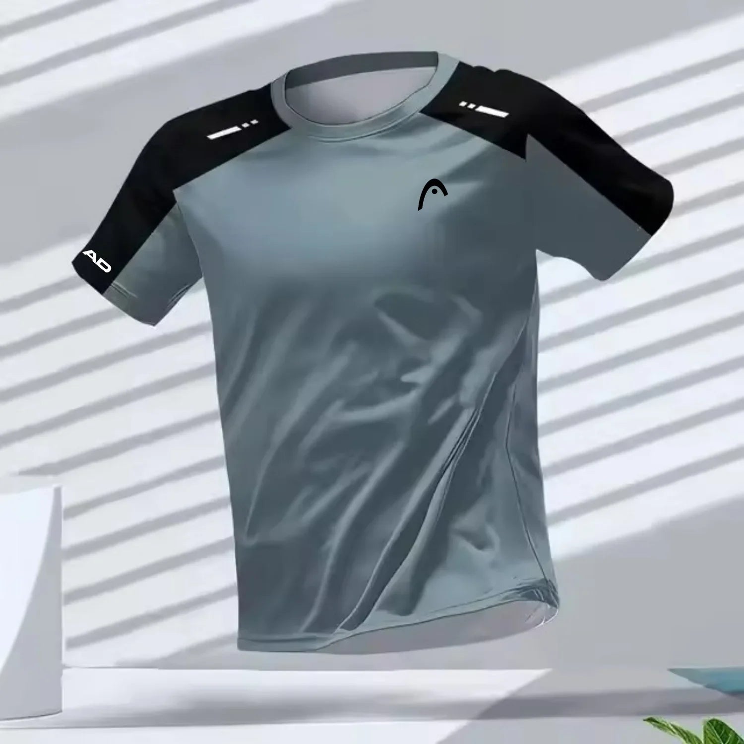 Camisetas Masculinas Esportivas para Corrida ao Ar Livre Treino Secagem Rápida Respirável Gola Redonda Manga Curta Casual Fashion Solta
