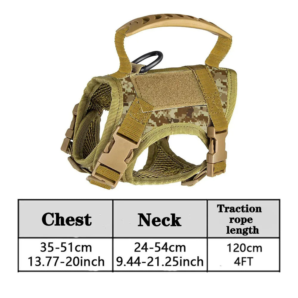 Tactical Gato Peitoral para Cachorro Leash para Working Ajustável...