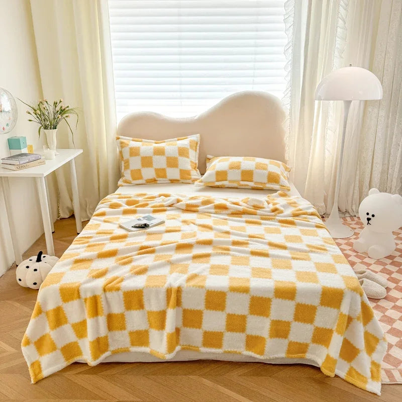 Cuddly Panda Printed Flannel Blanket - Super Soft and Warm, Adorable Home Décor Plush, Perfect for Playful Snuggles