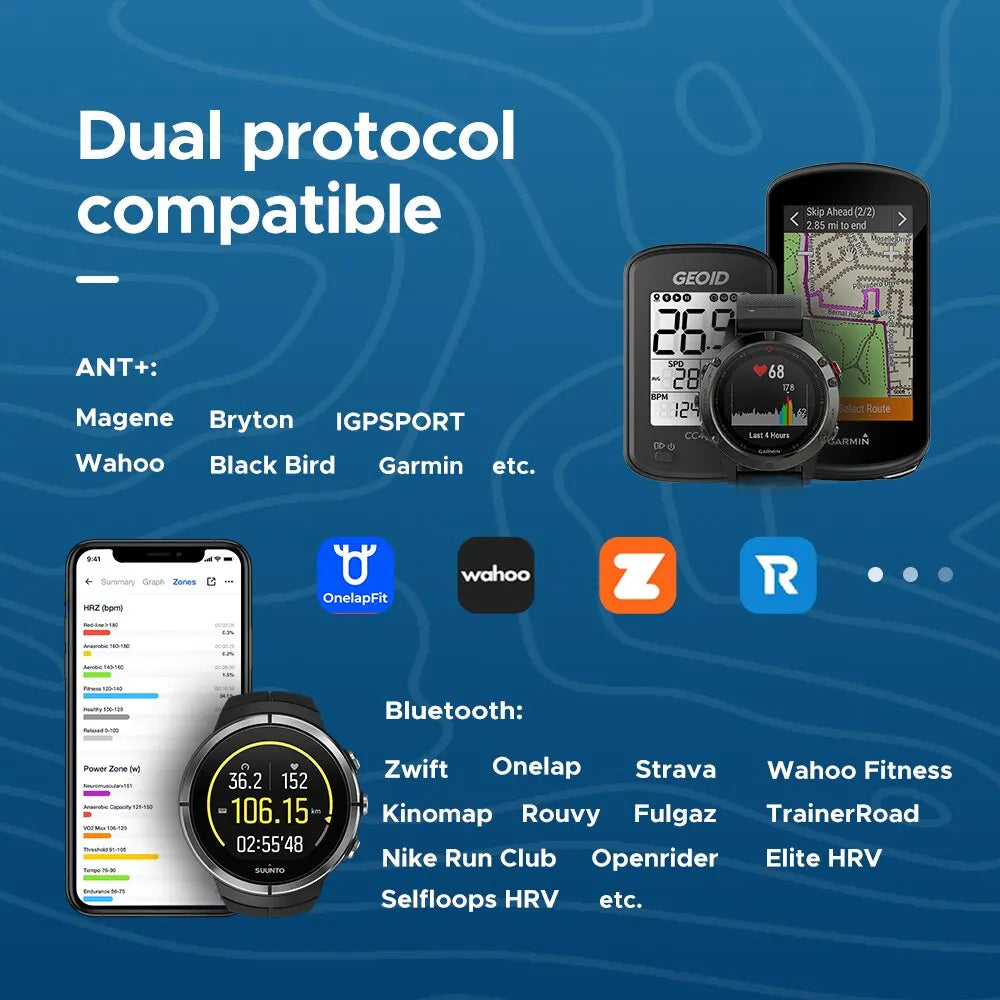 Monitor de Frequência Cardíaca Fitness Sensor Bluetooth HS500