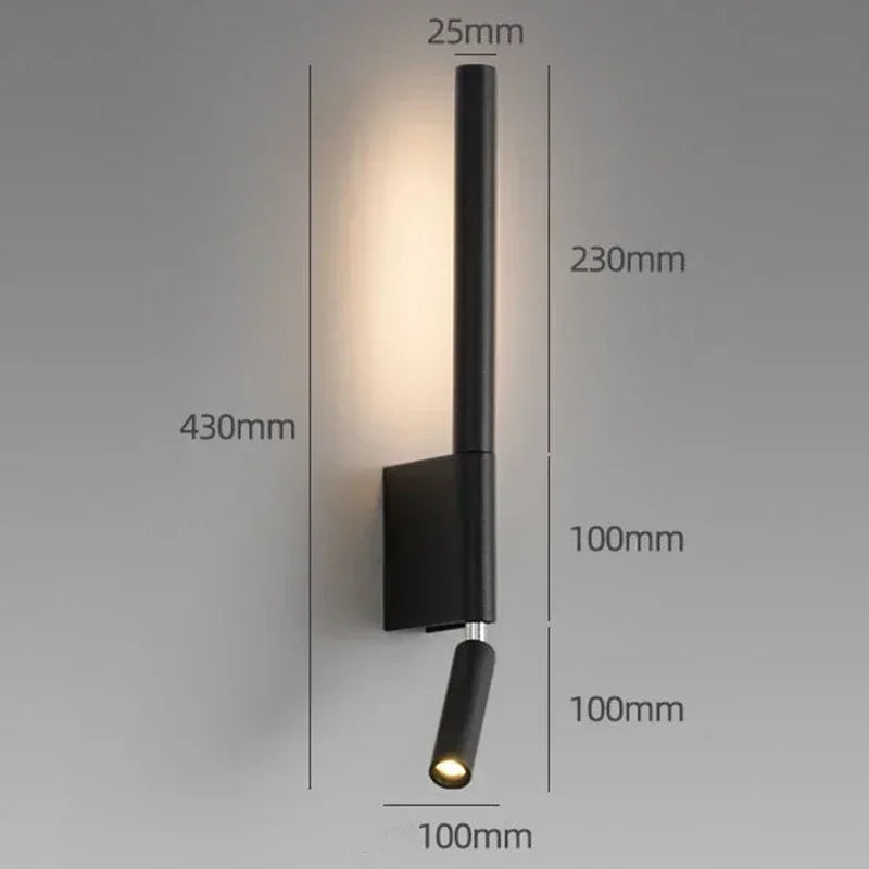 WonderNest Gold Left Wall Sconce 3-Color LED