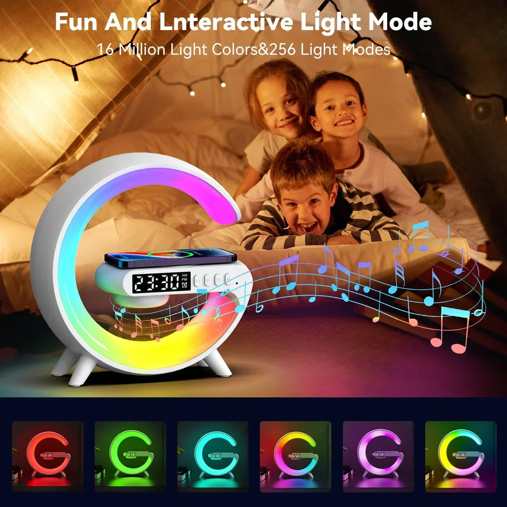 Caixa de Som Despertador Bluetooth RGB Multifuncional WonderNest