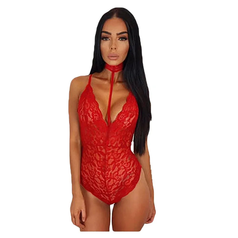 Lingerie Sexy para Mulher Lingerie Erótica Oca Babydoll Fantasia Feminina Vestido de Renda Mujer Sexy Exótico