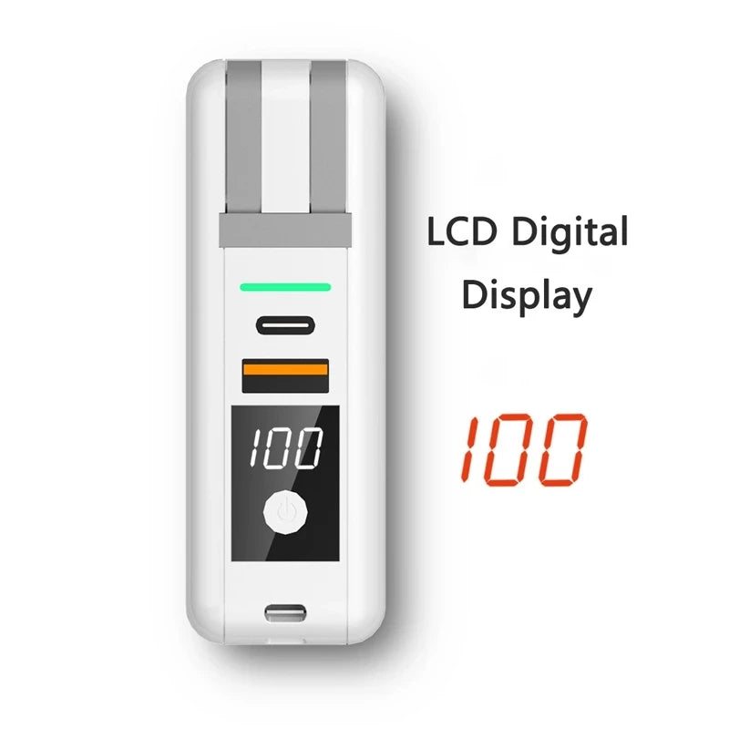 Power Bank 10000mAh 15W Fast Wireless Charging AC Plug
