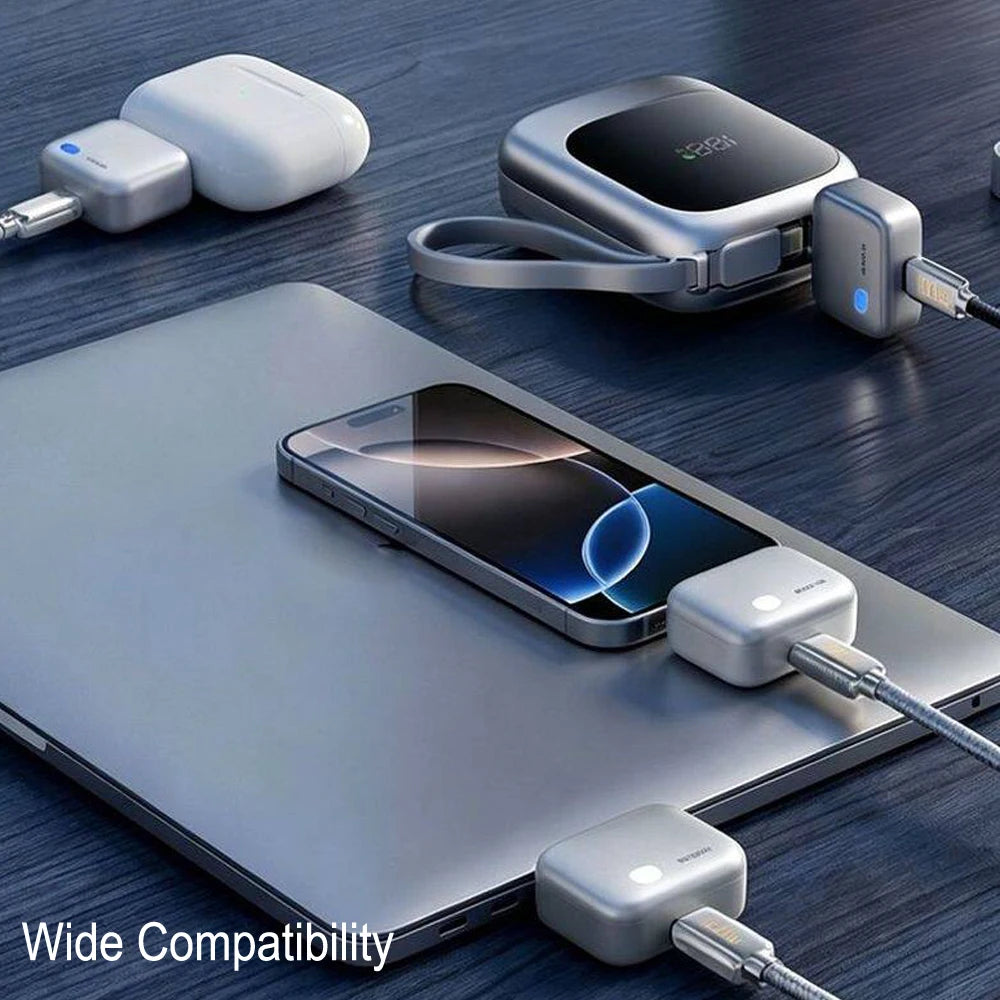 Portable Charger 20000mAh Fast Charging Built-in Cable