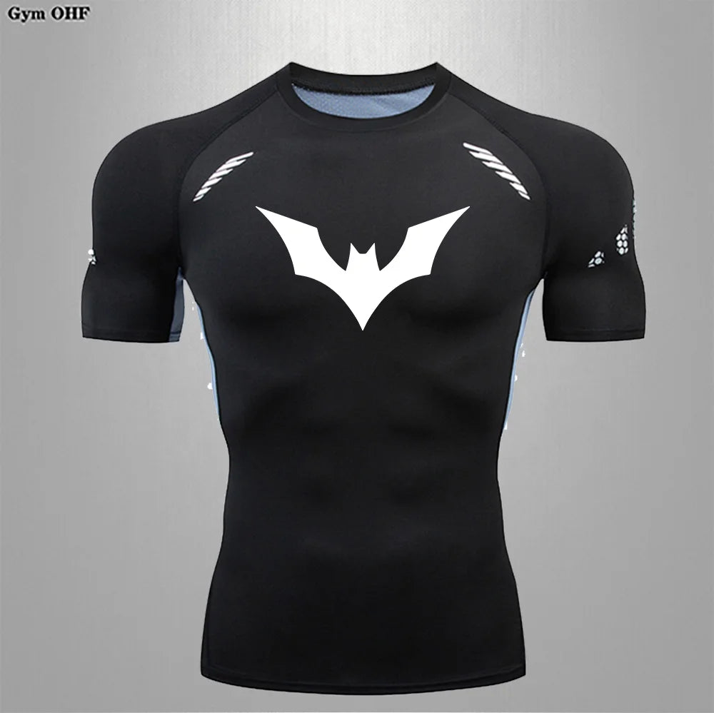 Camiseta Compressão Masculina Spider — Performance e Visual Único