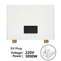 Aquecedor de Água Instantâneo 5500W/3000W Montado na Parede Aquecedores Elétricos de Água para Chuveiro de Água Quente de Banheiro e Aquecimento de Cozinha Doméstica 220V