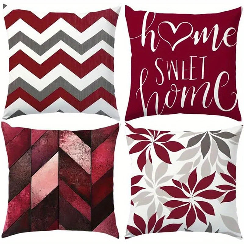 Capa de Almofada Geometric Floral WonderNest Home Decor
