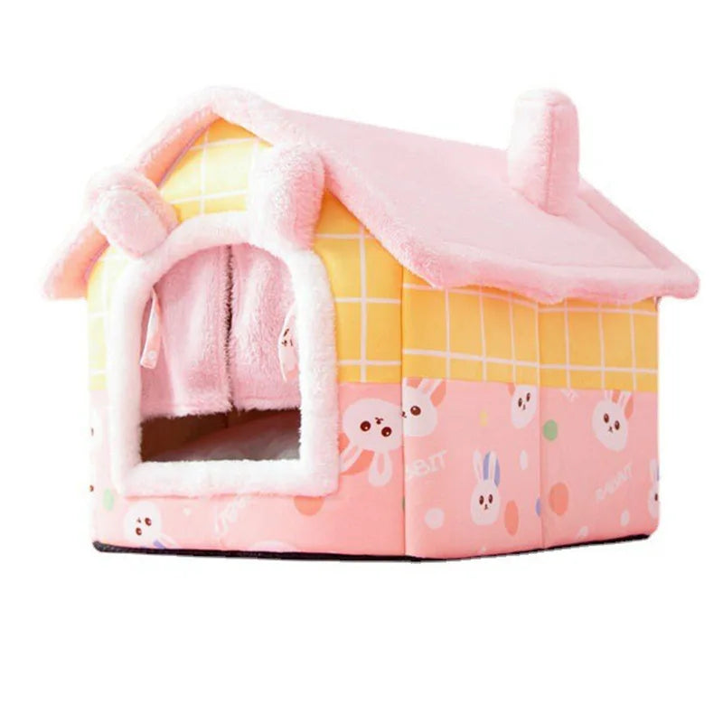 Casa de Cachorro para Inverno, Quente, Envolvente, Espessa, para Moradia, Lavável, Destacável, Formato Pequeno, Aconchegante