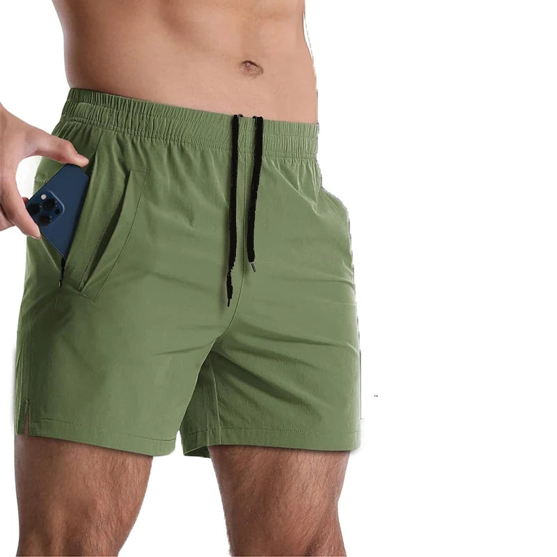 Shorts Masculinos de Corrida Academia Fitness Esporte Secagem Rápida Treino Academia Fitness Jogging Calção Verão