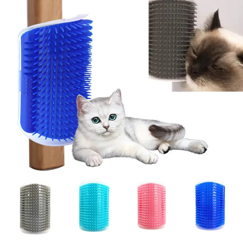 Escova Para Gatos e Cães Brinquedo de Pelúcia Para Gatos Removedor de Pelos Macio Massageador Com Catnip Arranhador Para Gatos e Cães Acessórios Para Gatos