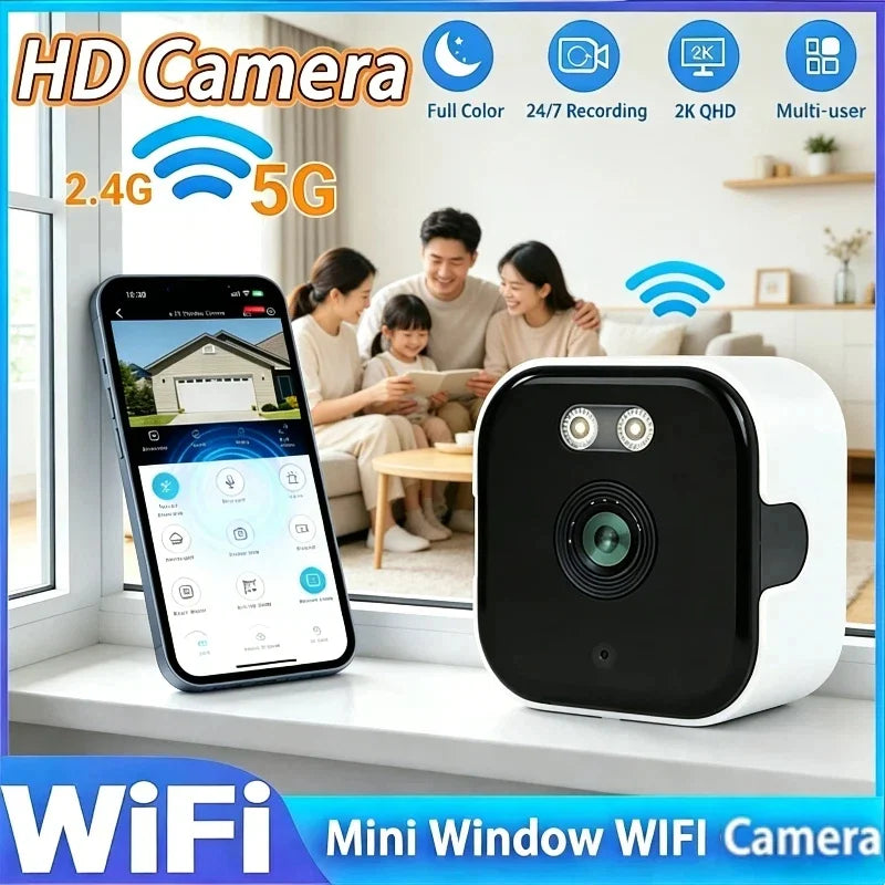 Câmera de Janela WiFi - 2.4/5GHz 3MP - Noite Colorida