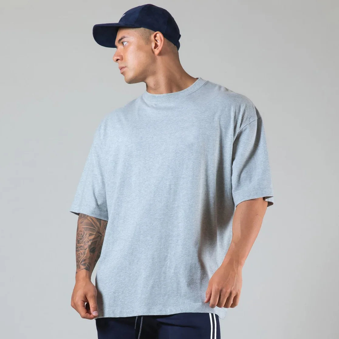 Camisa Esportiva Masculina de Algodão para Academia Japão e Reino Unido Camiseta de Corrida Masculina Manga Curta Camisetas de Treino para Homens Fitness Solta Tamanho Grande M-Xxxl