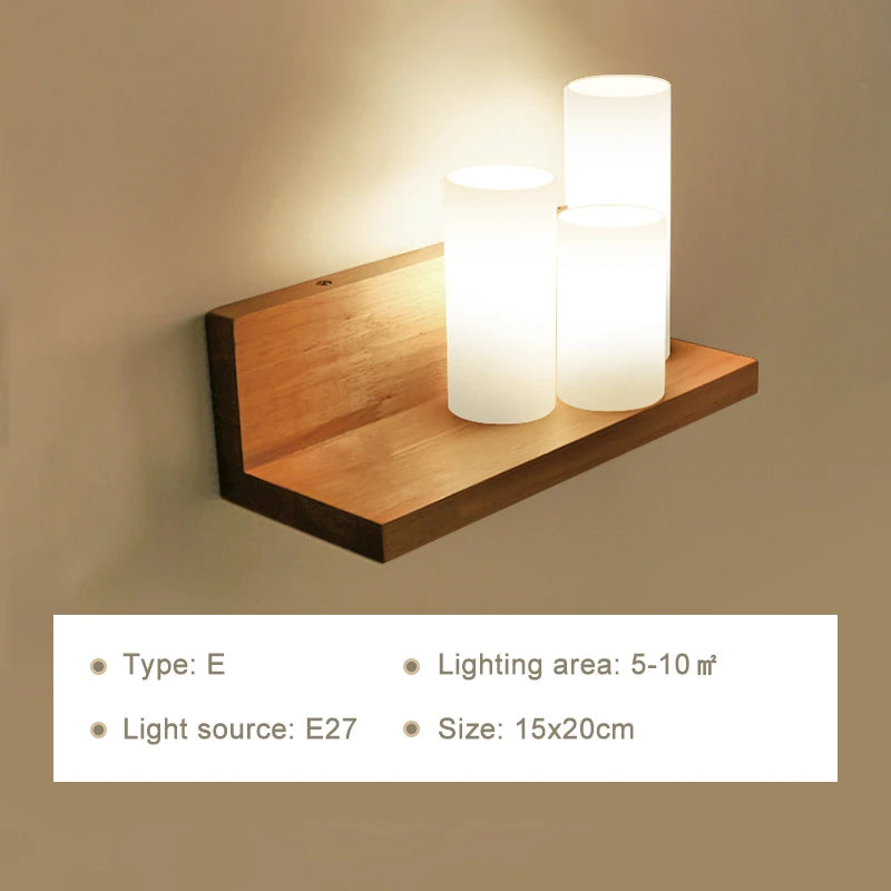 WonderNest Wood Wall Lamp White LED 12W