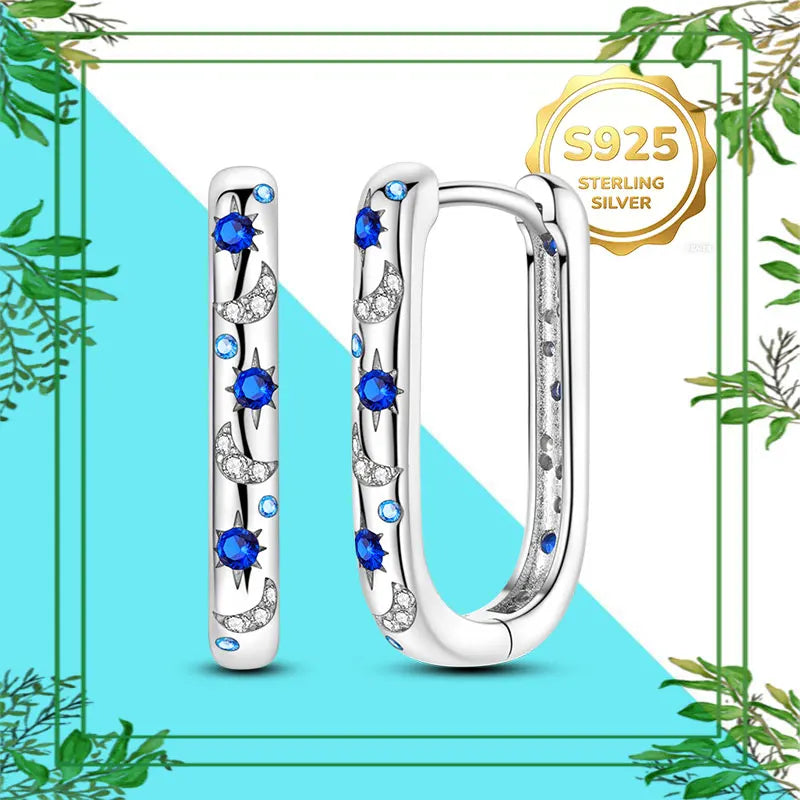 Brincos Femininos Pendentes 100% Genuínos em Prata Esterlina 925 Hipoalergênicos Luxuosos Elegantes Joia Fina Presente de Aniversário para Ela