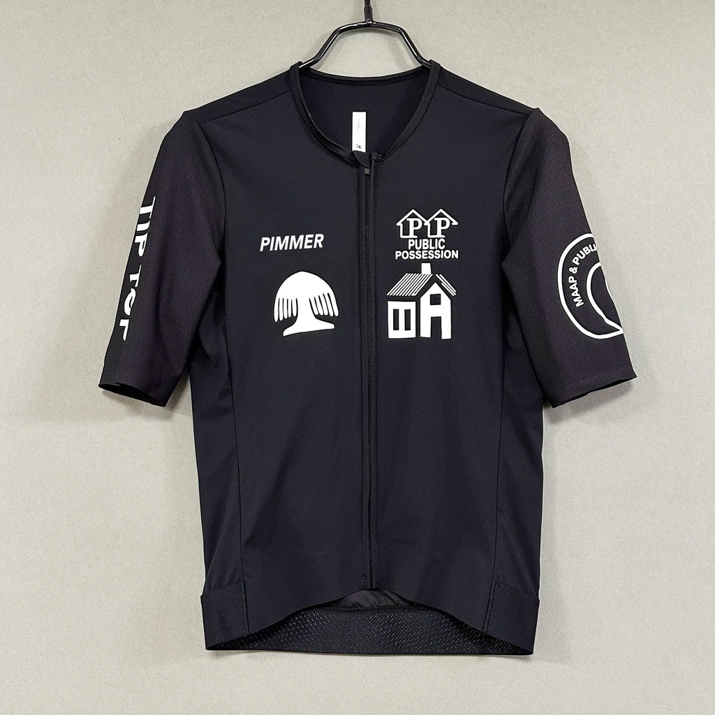 PIMMER 2025 Camisa de Ciclismo Preta Slim Fit Secagem Rápida Respirável Maillot Profissional para Homens e Mulheres Top de Ciclismo com Design Atraente