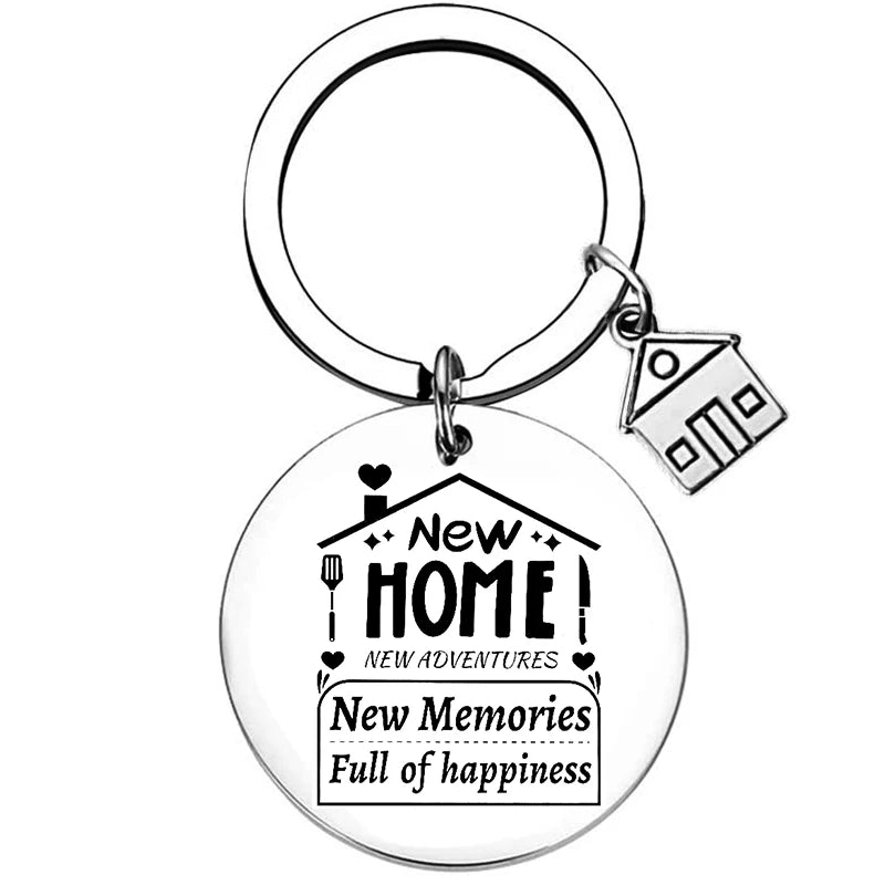 Chaveiro de Aço Inoxidável WonderNest Novo Lar Chá de Casa Nova