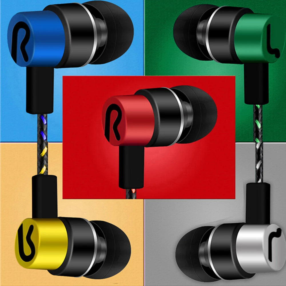Experimente Graves Potentes Com Fones de Ouvido Com Fio Intra-auriculares Earbuds Estéreo de 3.5mm Para Dispositivos Móveis - Design com Isolamento de Ruído