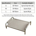 Elevated Cooling Dog Bed for Summer Moisture Proof Detachable Washable Pet Cot Heavy Duty Padded Dog Mattress Easy Assembly
