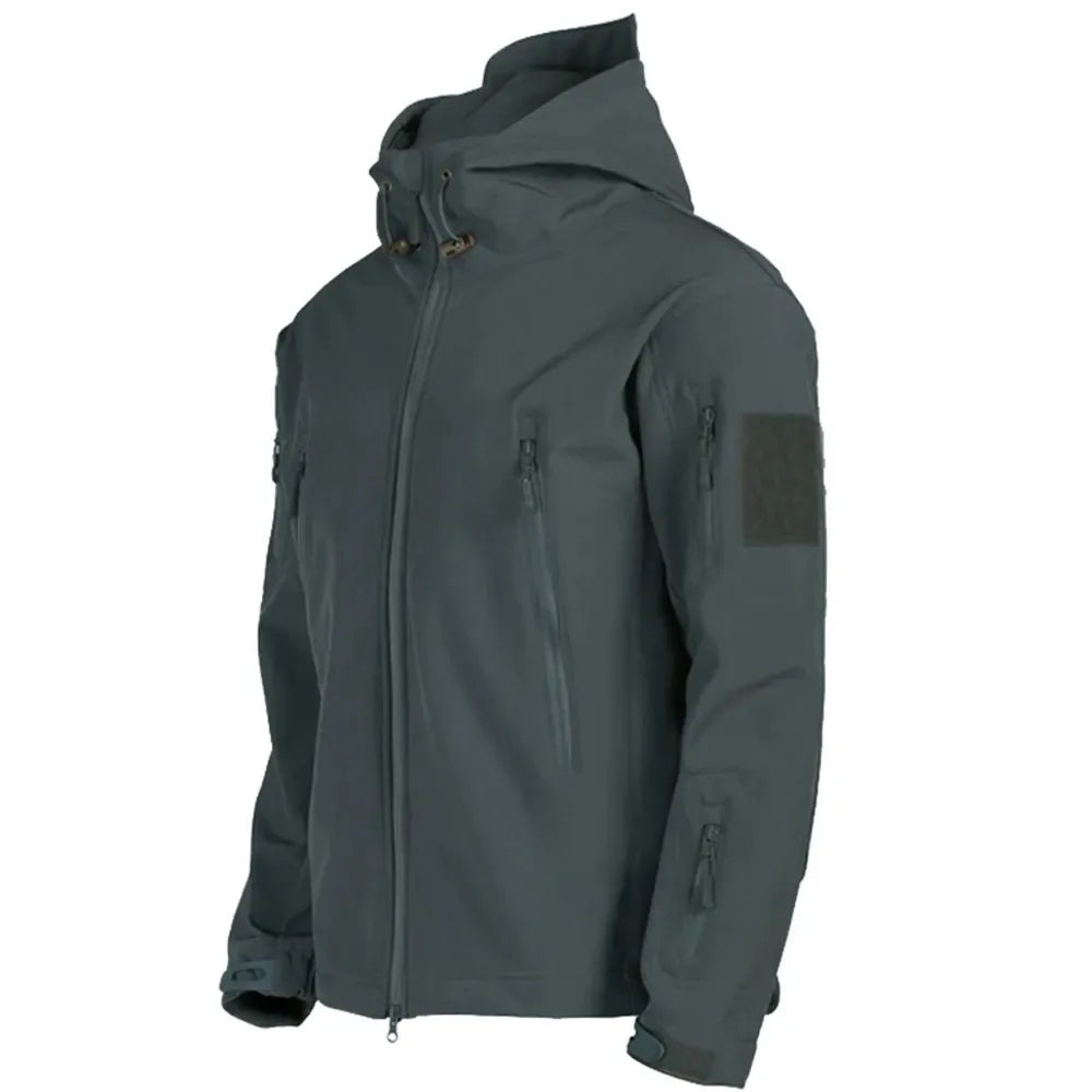 Jaqueta Tática Softshell Corta Vento Impermeável Masculina Shark Skin