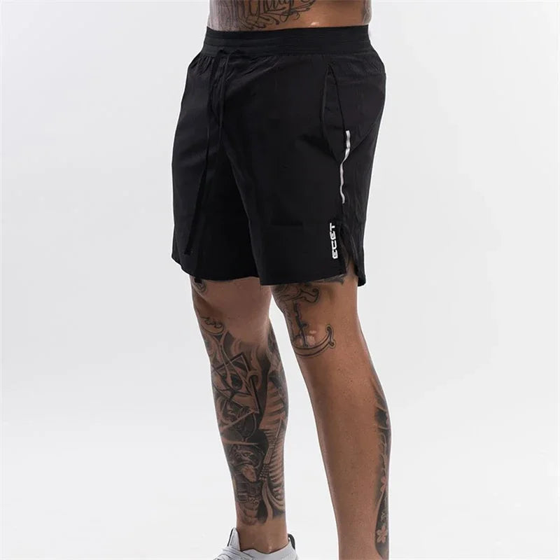 Brand Men Fitness Bodybuilding Gyms Workout Shorts Man Summer Male...