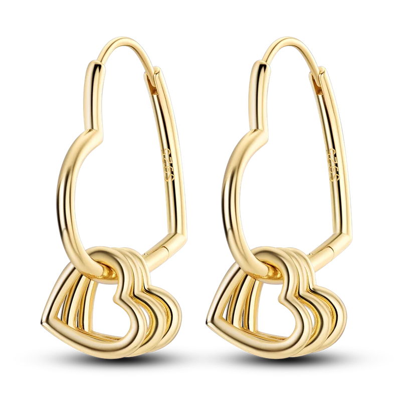 Ladies' Gold Earrings 925 Pure Silver Tree of Life Earrings, Birthday, Wedding, Engagement Party Fashion Jewelry Gifts 2025 New
