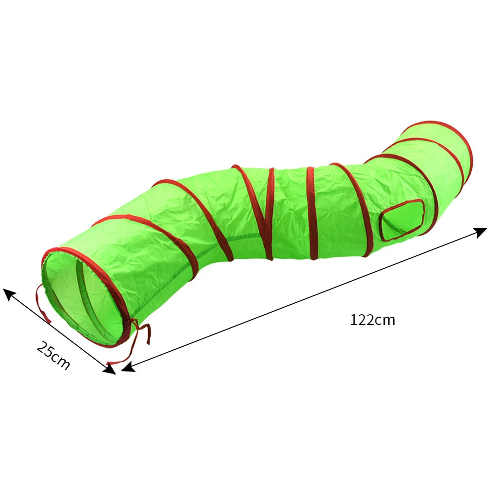 Christmas Cat Tunnel Pet Supplies Fun Toy Play Tunnel Tube Funny...