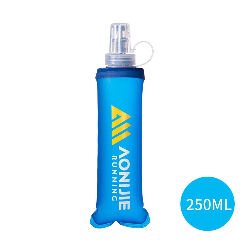 AONIJIE 250ML 600ML Foldable Silicone Soft Flask Water Bottle for Outdoor Sport Traveling Running Kettle Hydration Pack Bag Vest