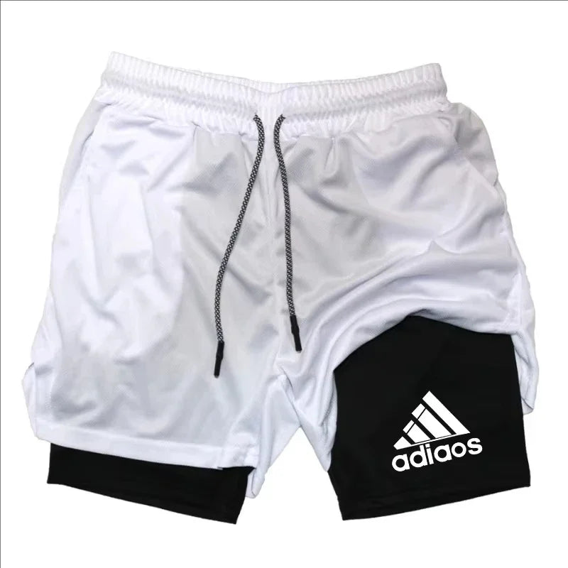 Men's compression shorts running training sports shorts summer gym...