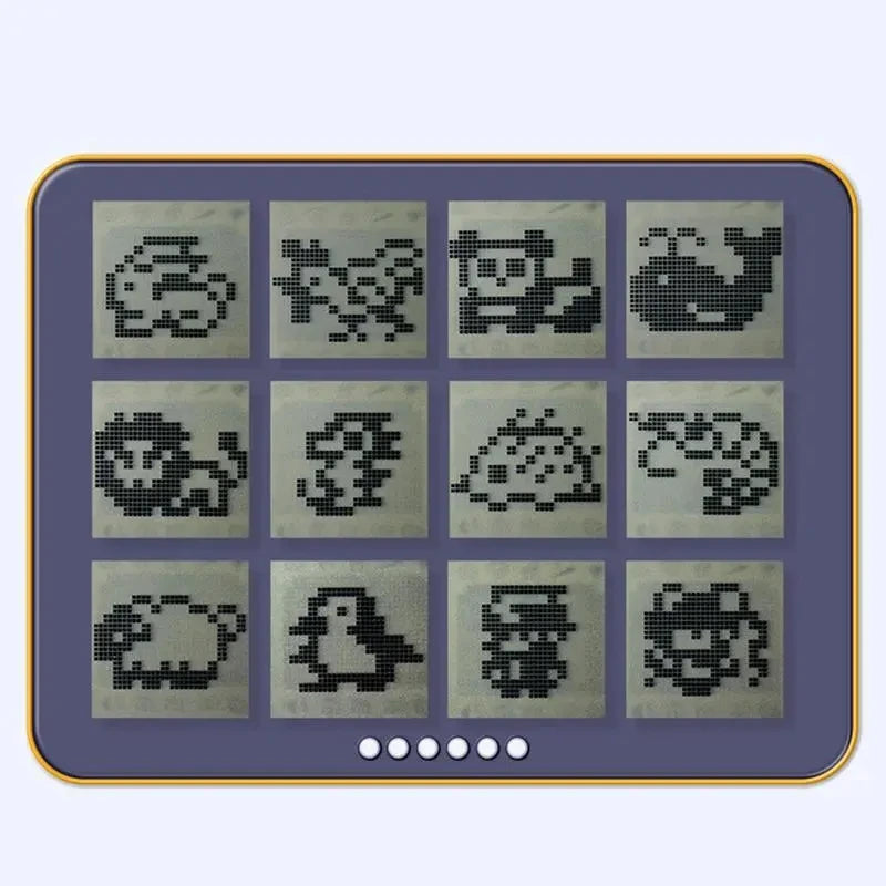 Brinquedo Eletrônico Tamagotchi Virtual em Russo Original Alemão Espanhol Polonês, Brinquedos de Animais Digitais Pixel para Crianças