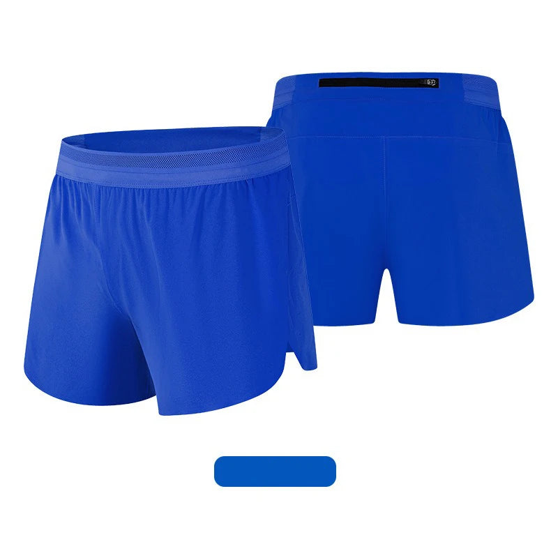 Shorts Esportivos Masculinos de Corrida para Academia com Forro Anti-escape Secagem Rápida para Treino Fitness Corrida Calça Flecha