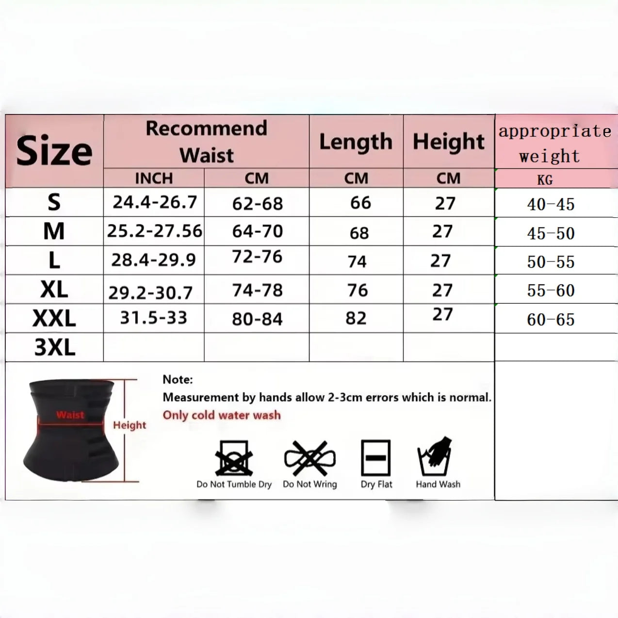 Waist Trainer Slimming Body Shaper Fitness Belt Weight Loss Fat...