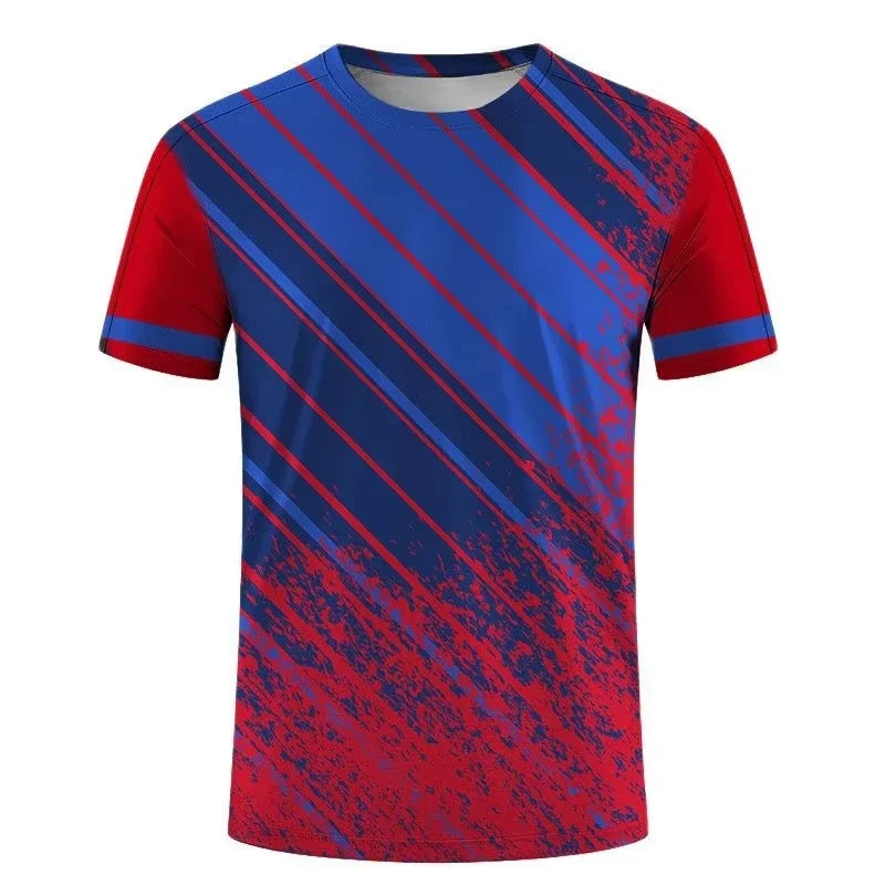 Simple Fashion Sports T-shirts For Men Summer Outdoor Short Sleeve 3D Printed T Shirts Casual Loose Running Fitness Tees Tops