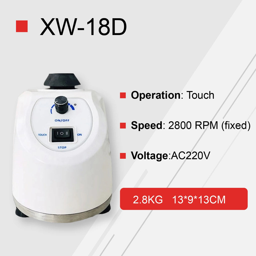XW-18D Lab Vortex Mixer 2800rpm  Mini Multi-Tube Test Tube Shaker  Portable Variable Speed Oscillator