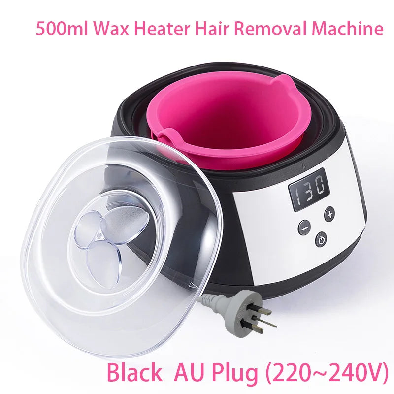 500ml LCD Display Smart Silicone Liner Hand and Foot , Wax Heater for Hair Removal,Wax Heating And Wax Therapy Machine