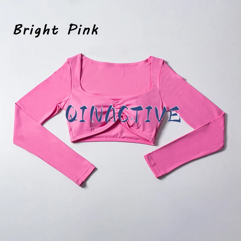 Top Cropped Manga Longa Feminino — Estilo e Performance no Treino