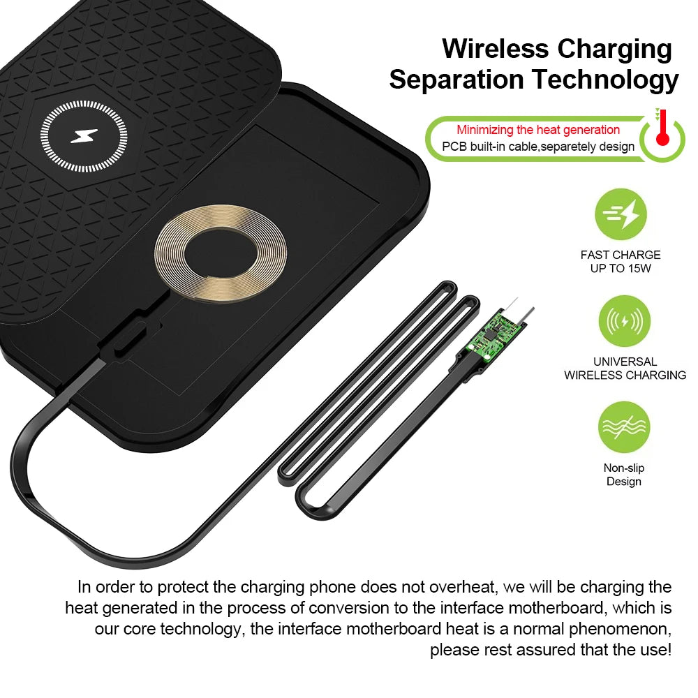 WonderNest Silicone Car Wireless Charger iPhone 11-17