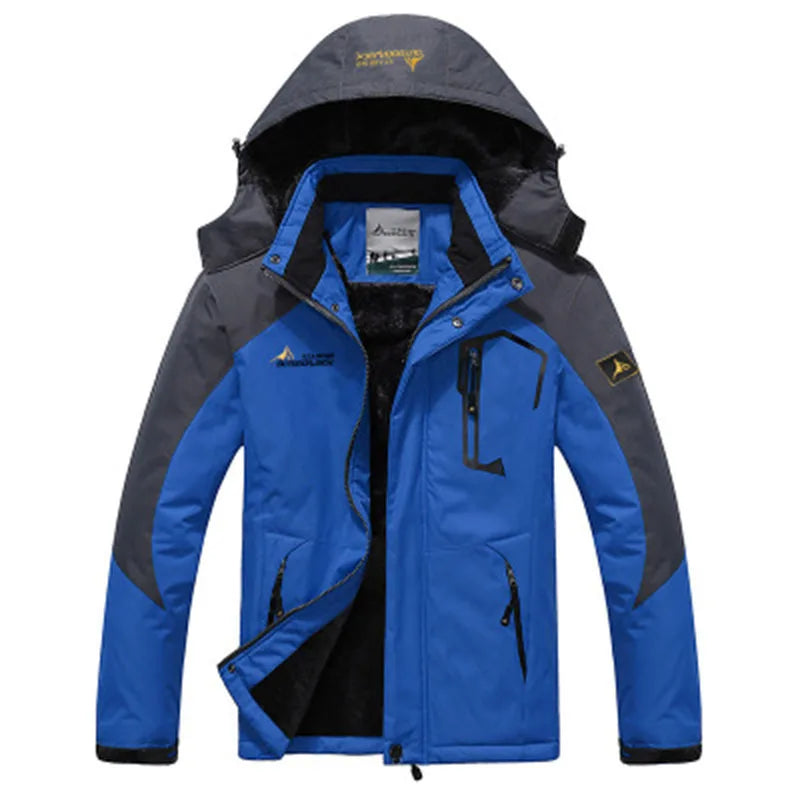 Jaqueta Parka Masculina Inverno Quebra-vento Mais Casacos Grossos Quentes À Prova de Vento Com Pelo Casacos Militares Masculinos com Capuz Anorak Jaquetas Masculinas de Inverno