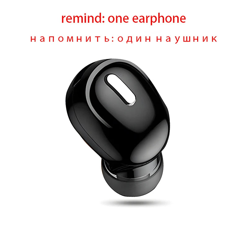 Novo Fone de Ouvido Sem Fio Bluetooth 5.0 com Microfone Intra-Auricular Esportivo à Prova D'água TWS Fone de Ouvido Único Bluetooth Mãos Livres