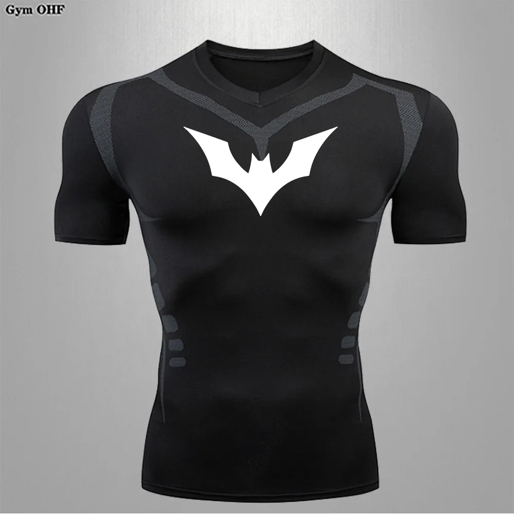 Camiseta Compressão Masculina Spider — Performance e Visual Único