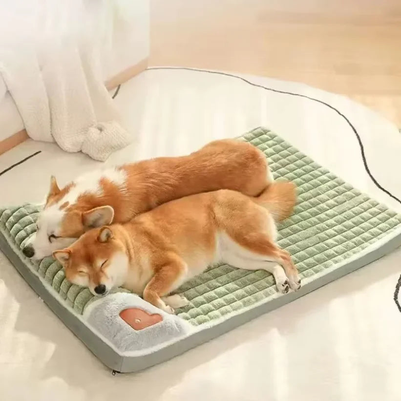 Cama para Cães Lavável à Máquina Almofada Ortopédica Removível para Filhotes Travesseiro de Espuma Viscoelástica para Cães e Gatos de Pequeno Médio e Grande Porte