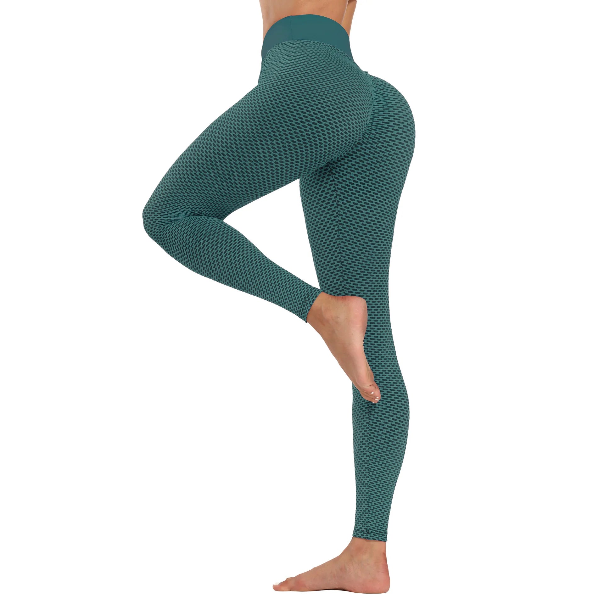 Legging Fitness Feminina De Cintura Alta Para Academia De Ginástica E Yoga Com Efeito Levanta Bumbum