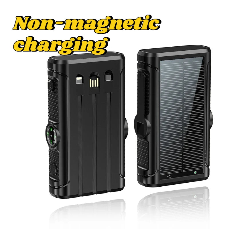 Solar Power Bank 20000mAh 22.5W Magnetic Wireless Cable Camping