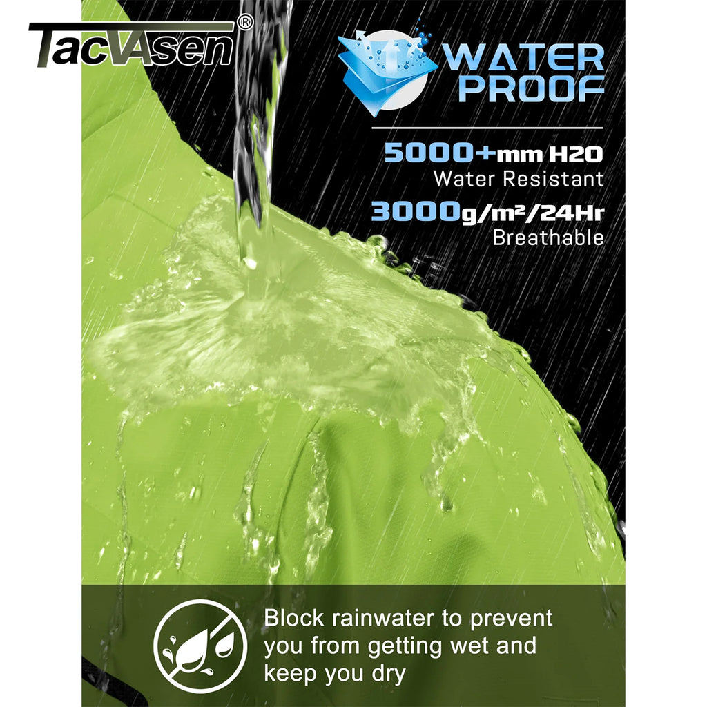 Tacvasen Jaquetas Leves Masculinas Primavera Outono Forro de Malha Impermeável Corta-vento Jaqueta de Chuva Masculina para Pesca ao Ar Livre Caminhada