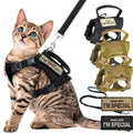 Tactical Gato Peitoral para Cachorro Leash para Working Ajustável...