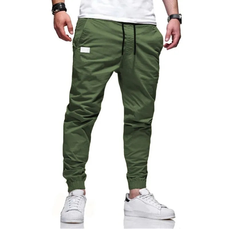 Novas Calças Masculinas Esportivas Casuais Moletom Jogger Cargo Masculina Harem Calça Lápis Calça de Moletom Multi-bolso